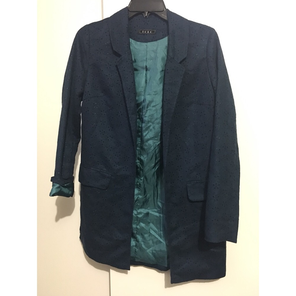 Laser cut blazer